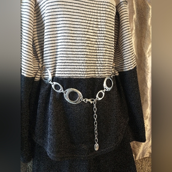 Alfred Dunner - Vintage Pants Suit - Short Sleeves & Blk Pants - 10 - Picture 6 of 12